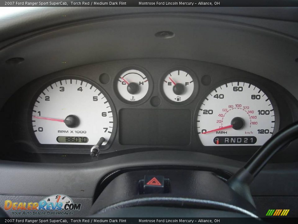 2007 Ford Ranger Sport SuperCab Torch Red / Medium Dark Flint Photo #27