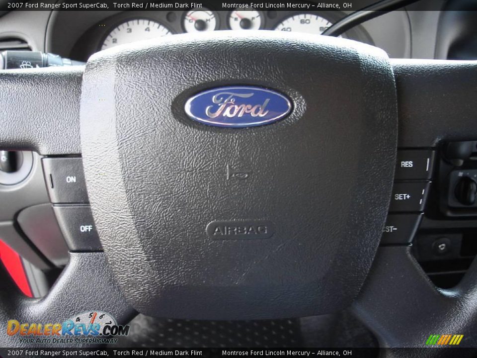 2007 Ford Ranger Sport SuperCab Torch Red / Medium Dark Flint Photo #28