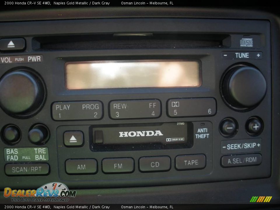 2000 Honda CR-V SE 4WD Naples Gold Metallic / Dark Gray Photo #12