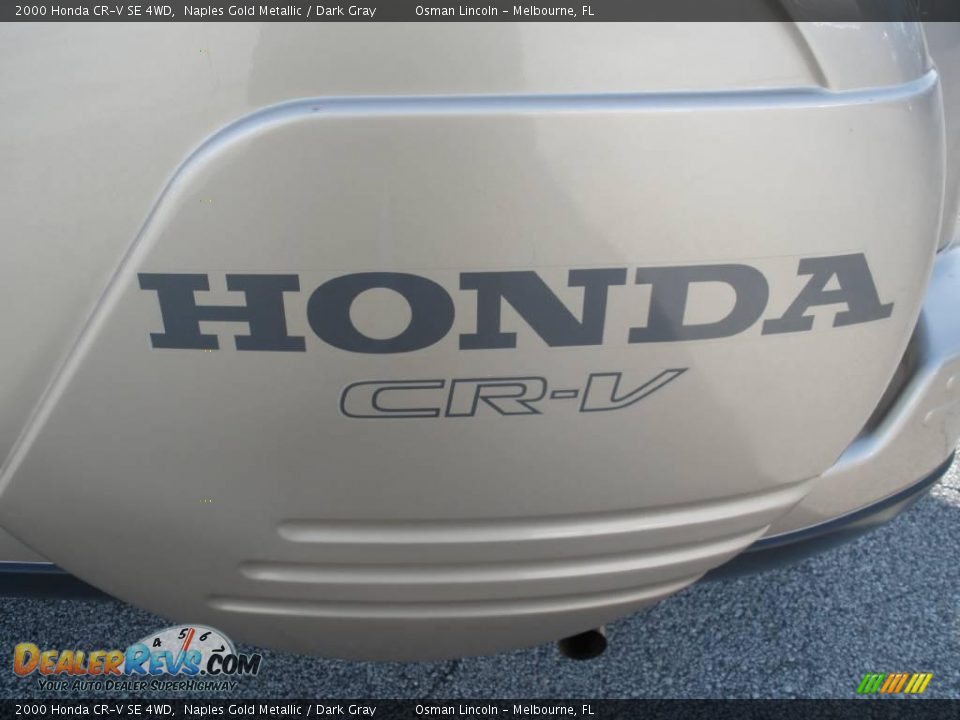 2000 Honda CR-V SE 4WD Naples Gold Metallic / Dark Gray Photo #16