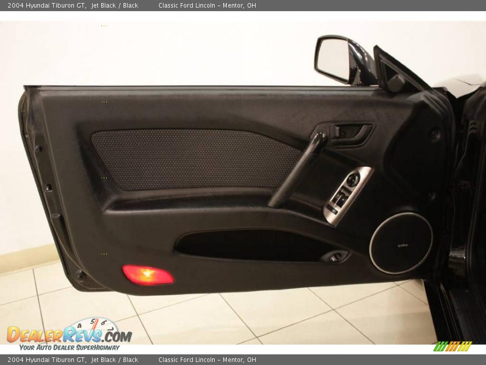 2004 Hyundai Tiburon GT Jet Black / Black Photo #7