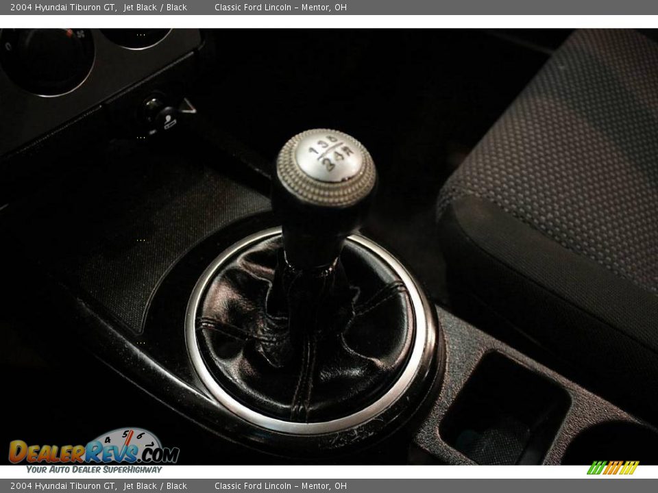 2004 Hyundai Tiburon GT Jet Black / Black Photo #13