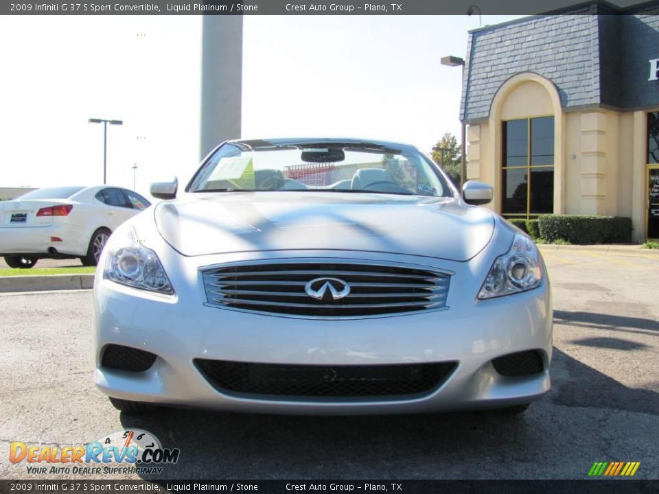 2009 Infiniti G 37 S Sport Convertible Liquid Platinum / Stone Photo #2