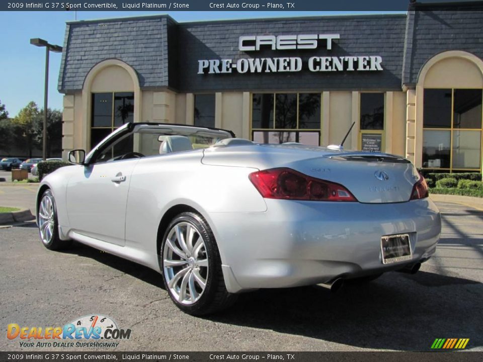 2009 Infiniti G 37 S Sport Convertible Liquid Platinum / Stone Photo #5