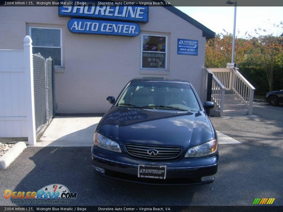 2004 Infiniti I 35 Midnight Blue Metallic / Beige Photo #1