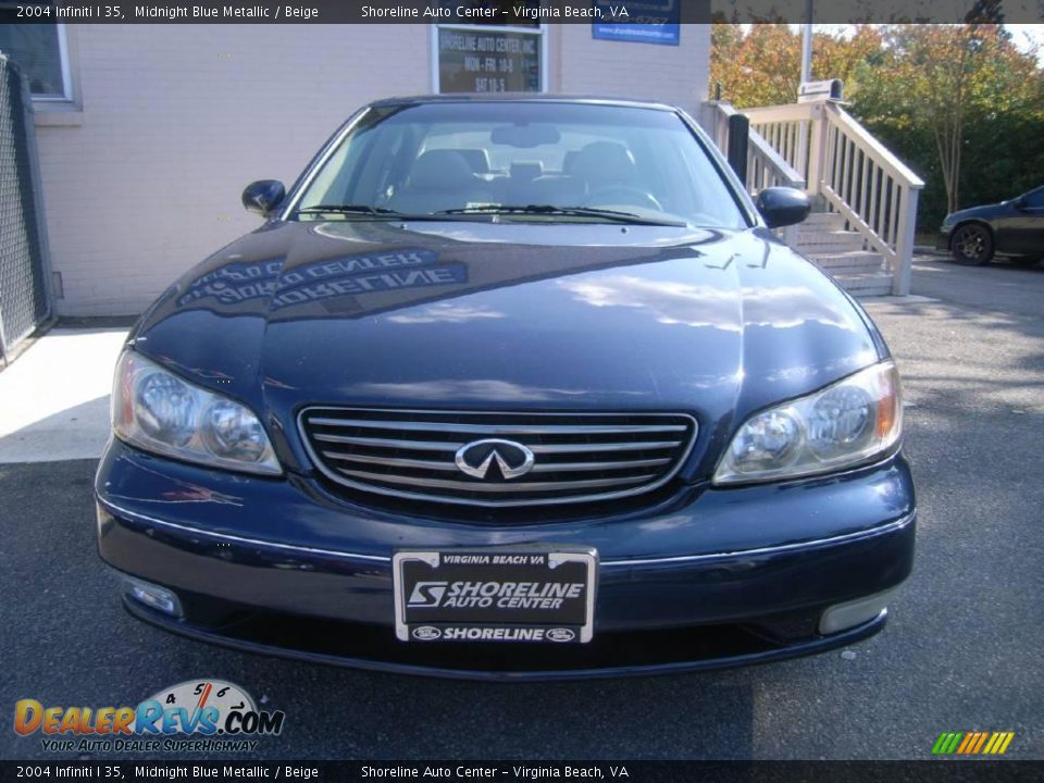 2004 Infiniti I 35 Midnight Blue Metallic / Beige Photo #2