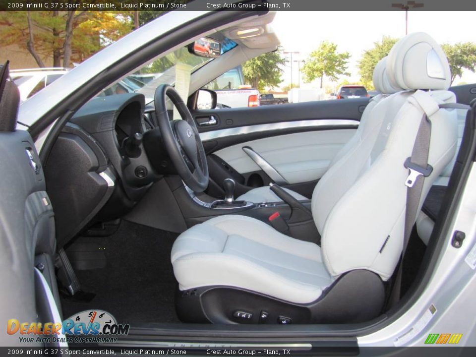 2009 Infiniti G 37 S Sport Convertible Liquid Platinum / Stone Photo #9