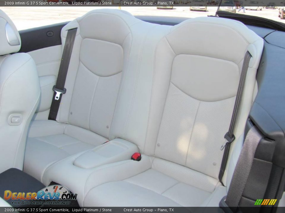 2009 Infiniti G 37 S Sport Convertible Liquid Platinum / Stone Photo #10