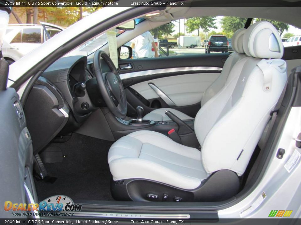 2009 Infiniti G 37 S Sport Convertible Liquid Platinum / Stone Photo #11