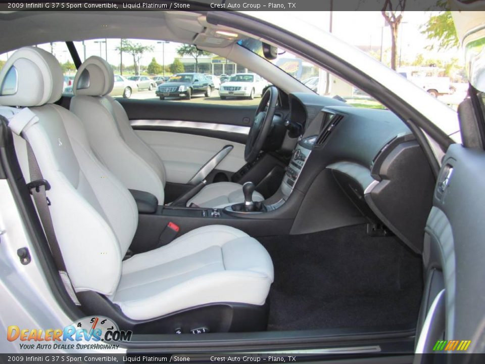 2009 Infiniti G 37 S Sport Convertible Liquid Platinum / Stone Photo #12