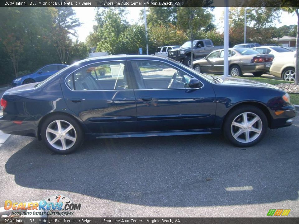 2004 Infiniti I 35 Midnight Blue Metallic / Beige Photo #8