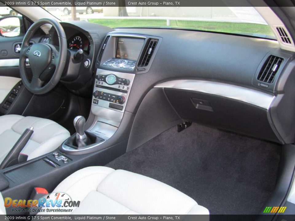 2009 Infiniti G 37 S Sport Convertible Liquid Platinum / Stone Photo #15