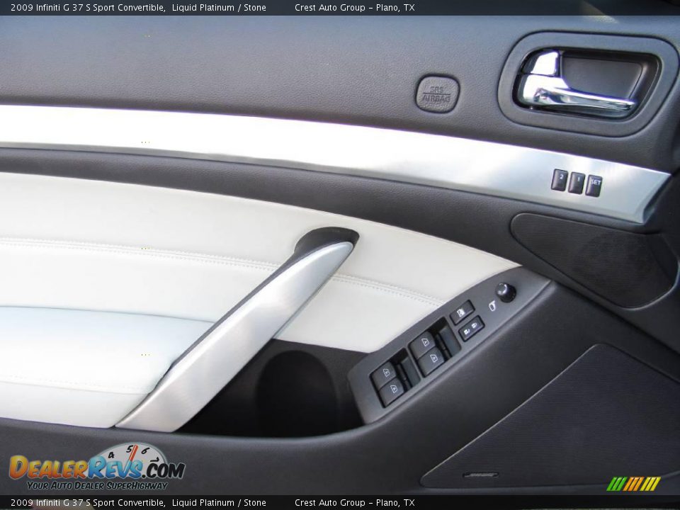 2009 Infiniti G 37 S Sport Convertible Liquid Platinum / Stone Photo #16