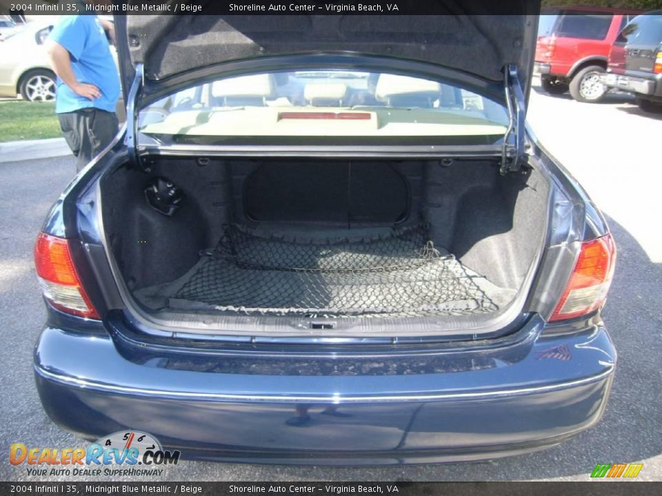 2004 Infiniti I 35 Midnight Blue Metallic / Beige Photo #12
