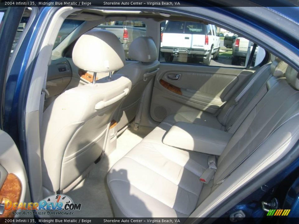 2004 Infiniti I 35 Midnight Blue Metallic / Beige Photo #13