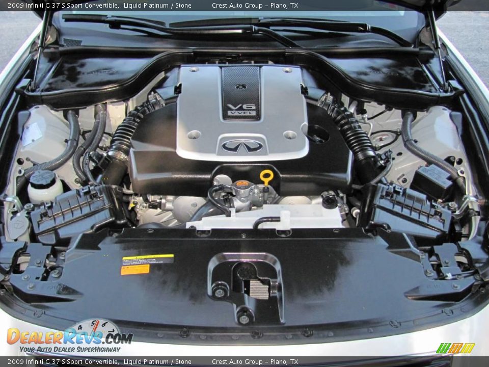 2009 Infiniti G 37 S Sport Convertible Liquid Platinum / Stone Photo #20