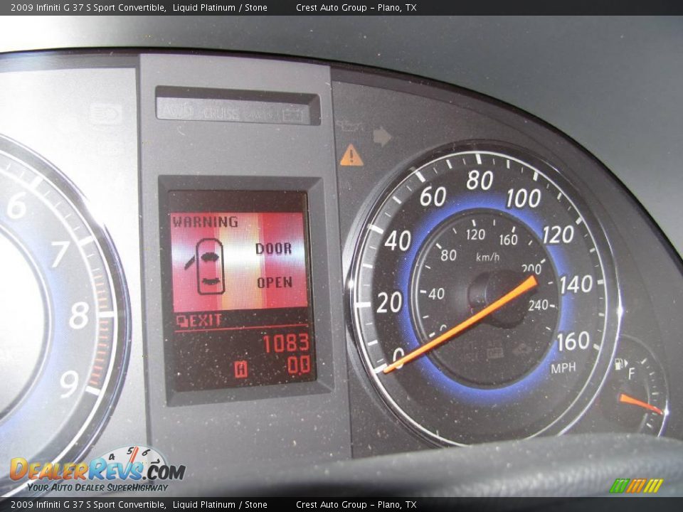 2009 Infiniti G 37 S Sport Convertible Liquid Platinum / Stone Photo #23