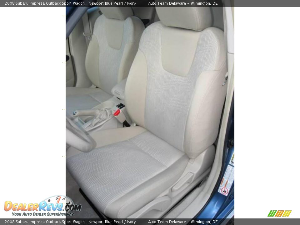 2008 Subaru Impreza Outback Sport Wagon Newport Blue Pearl / Ivory Photo #9
