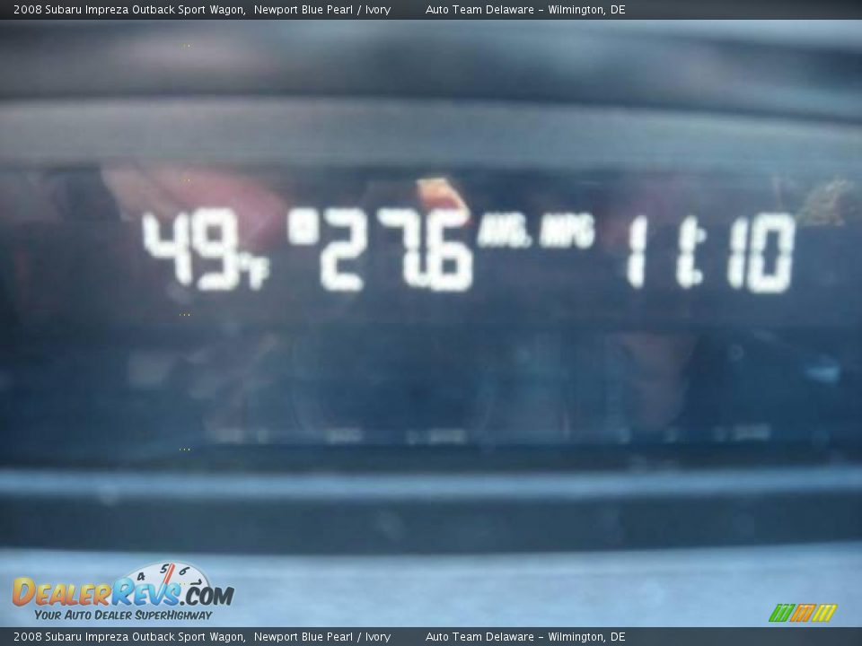 2008 Subaru Impreza Outback Sport Wagon Newport Blue Pearl / Ivory Photo #15