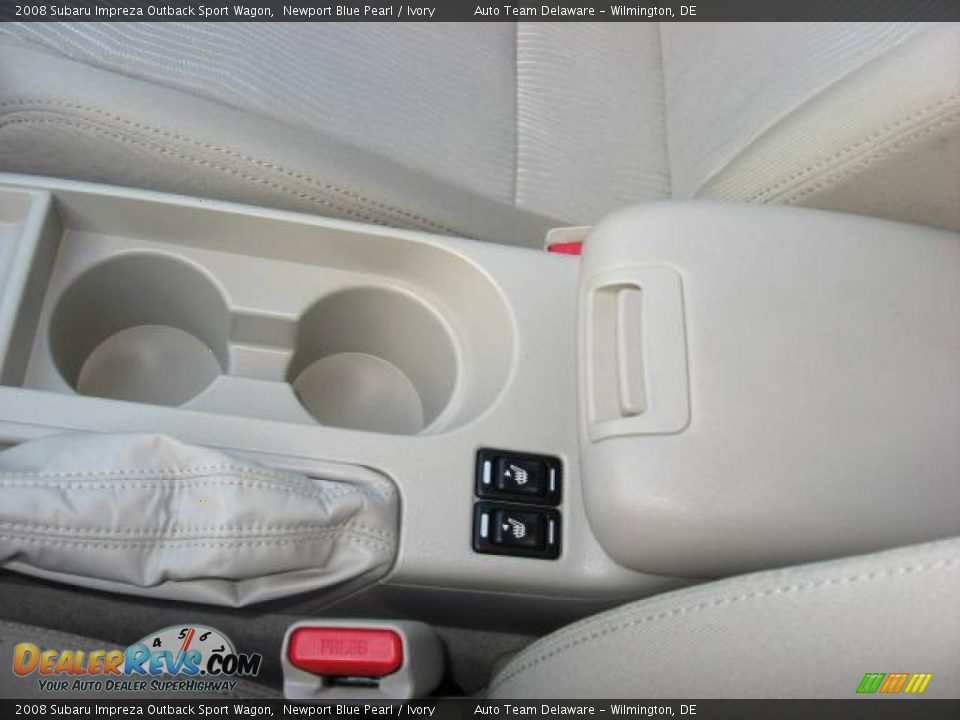 2008 Subaru Impreza Outback Sport Wagon Newport Blue Pearl / Ivory Photo #19