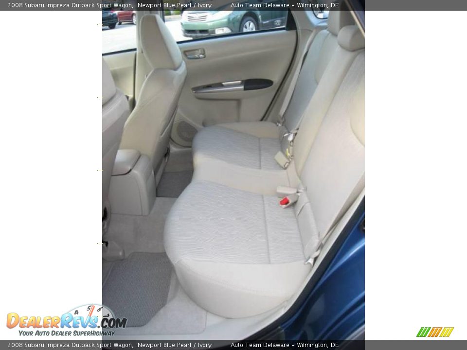 2008 Subaru Impreza Outback Sport Wagon Newport Blue Pearl / Ivory Photo #24