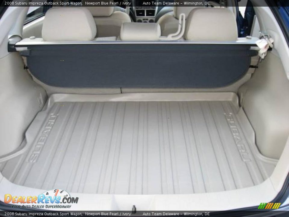 2008 Subaru Impreza Outback Sport Wagon Newport Blue Pearl / Ivory Photo #28