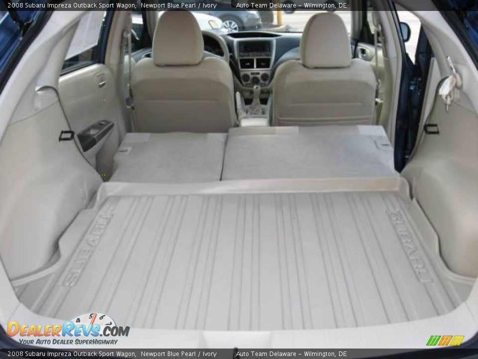 2008 Subaru Impreza Outback Sport Wagon Newport Blue Pearl / Ivory Photo #31