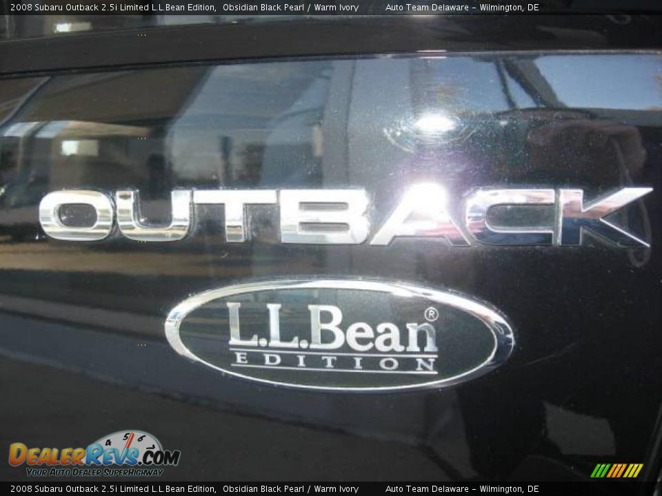 2008 Subaru Outback 2.5i Limited L.L.Bean Edition Obsidian Black Pearl / Warm Ivory Photo #1