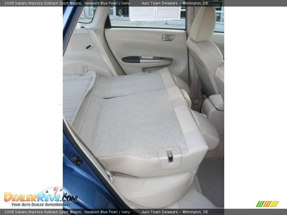 2008 Subaru Impreza Outback Sport Wagon Newport Blue Pearl / Ivory Photo #32
