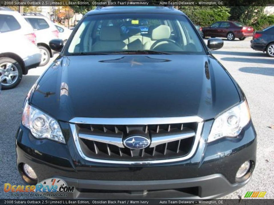 2008 Subaru Outback 2.5i Limited L.L.Bean Edition Obsidian Black Pearl / Warm Ivory Photo #2