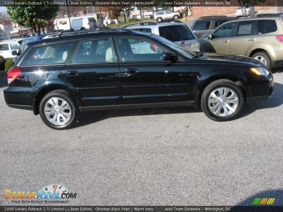 2008 Subaru Outback 2.5i Limited L.L.Bean Edition Obsidian Black Pearl / Warm Ivory Photo #7