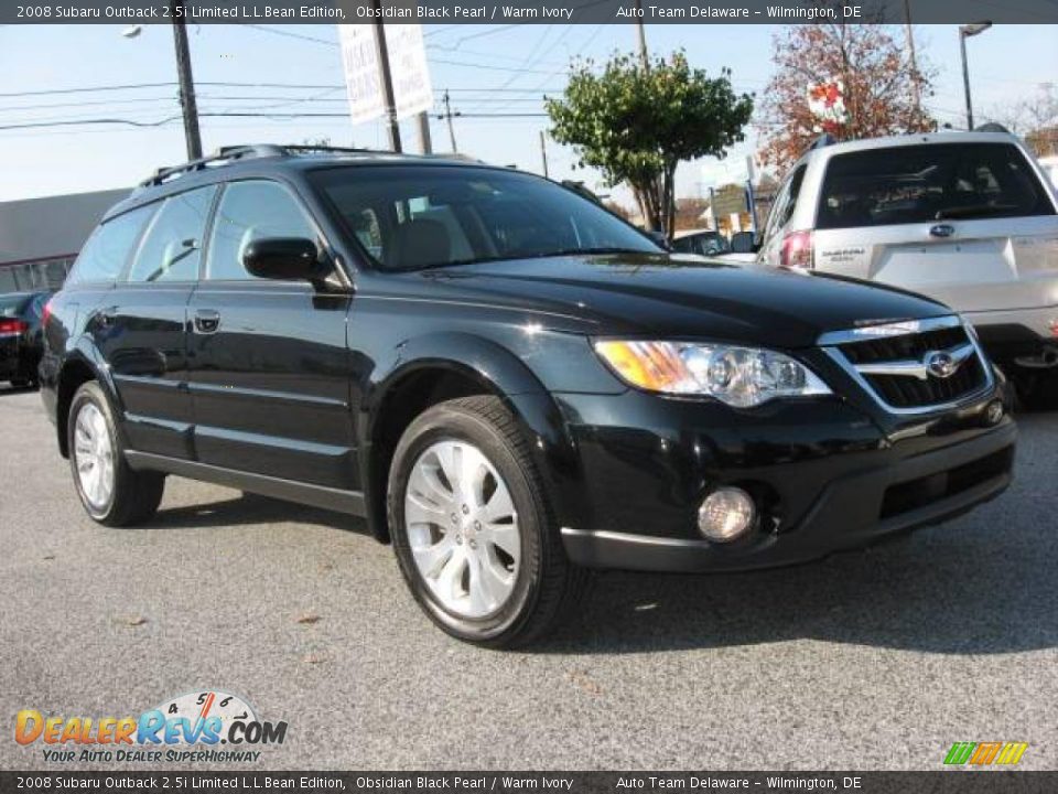2008 Subaru Outback 2.5i Limited L.L.Bean Edition Obsidian Black Pearl / Warm Ivory Photo #8