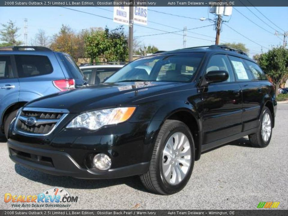 2008 Subaru Outback 2.5i Limited L.L.Bean Edition Obsidian Black Pearl / Warm Ivory Photo #9
