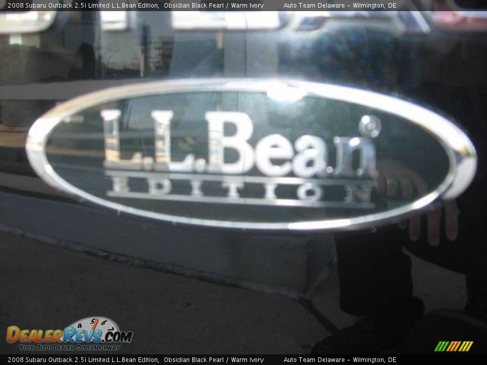 2008 Subaru Outback 2.5i Limited L.L.Bean Edition Obsidian Black Pearl / Warm Ivory Photo #10