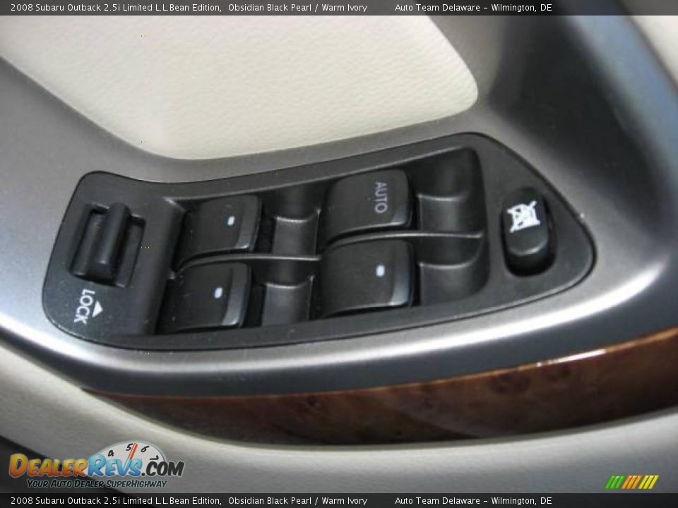 2008 Subaru Outback 2.5i Limited L.L.Bean Edition Obsidian Black Pearl / Warm Ivory Photo #14