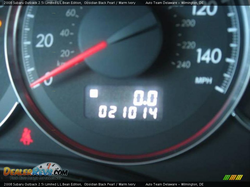 2008 Subaru Outback 2.5i Limited L.L.Bean Edition Obsidian Black Pearl / Warm Ivory Photo #16