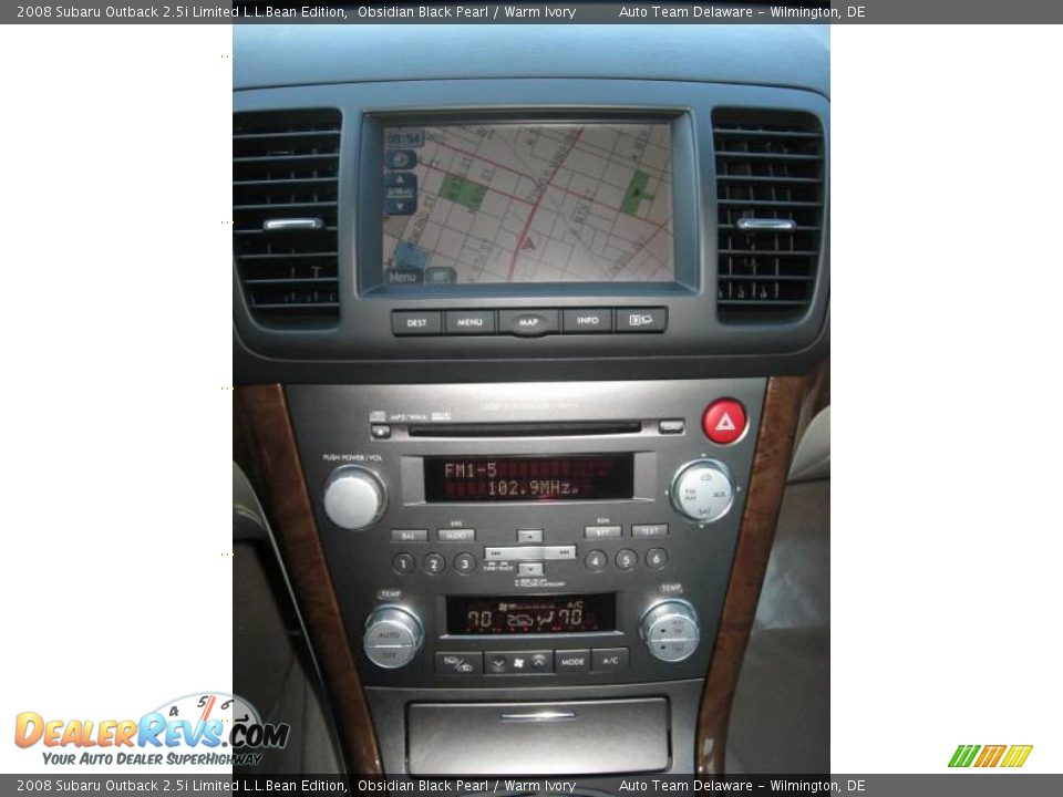 2008 Subaru Outback 2.5i Limited L.L.Bean Edition Obsidian Black Pearl / Warm Ivory Photo #17