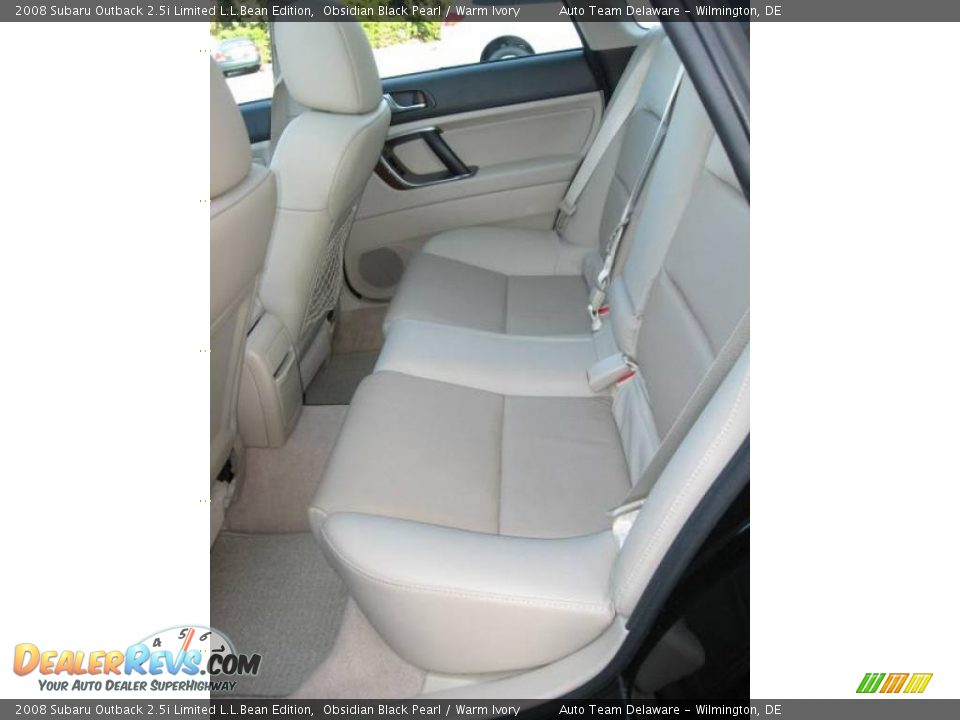 2008 Subaru Outback 2.5i Limited L.L.Bean Edition Obsidian Black Pearl / Warm Ivory Photo #29