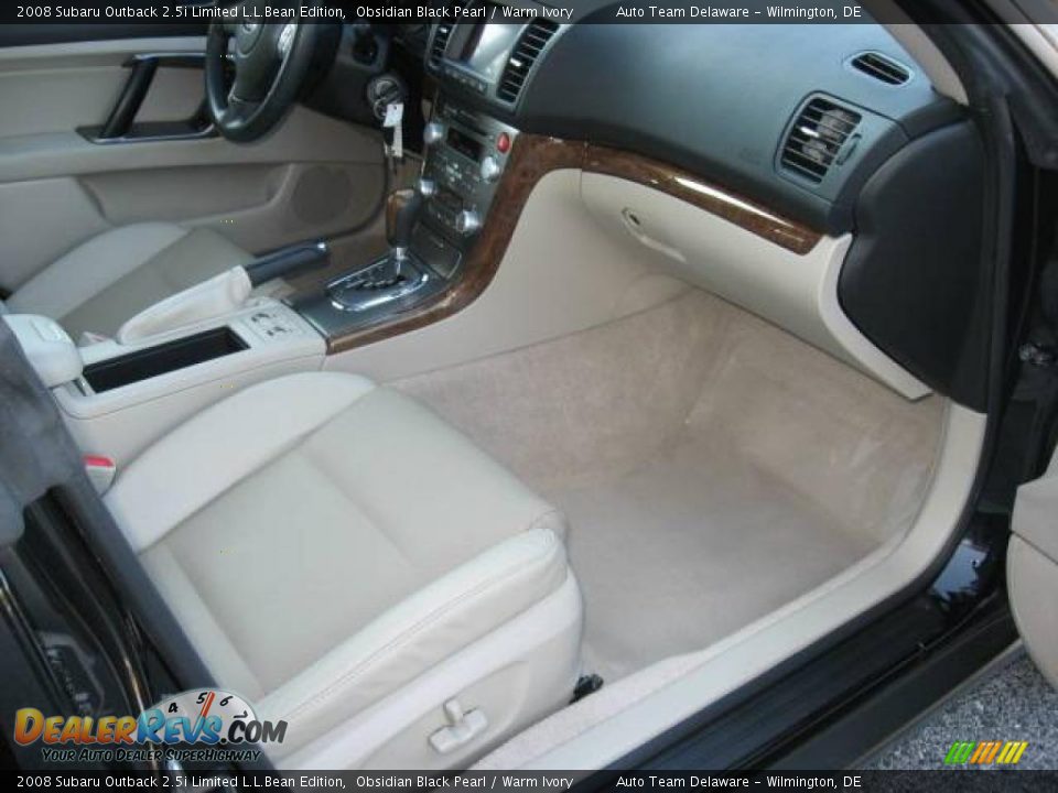 2008 Subaru Outback 2.5i Limited L.L.Bean Edition Obsidian Black Pearl / Warm Ivory Photo #30