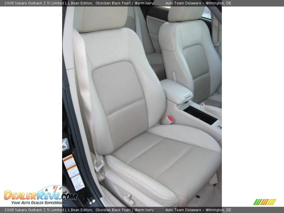 2008 Subaru Outback 2.5i Limited L.L.Bean Edition Obsidian Black Pearl / Warm Ivory Photo #31