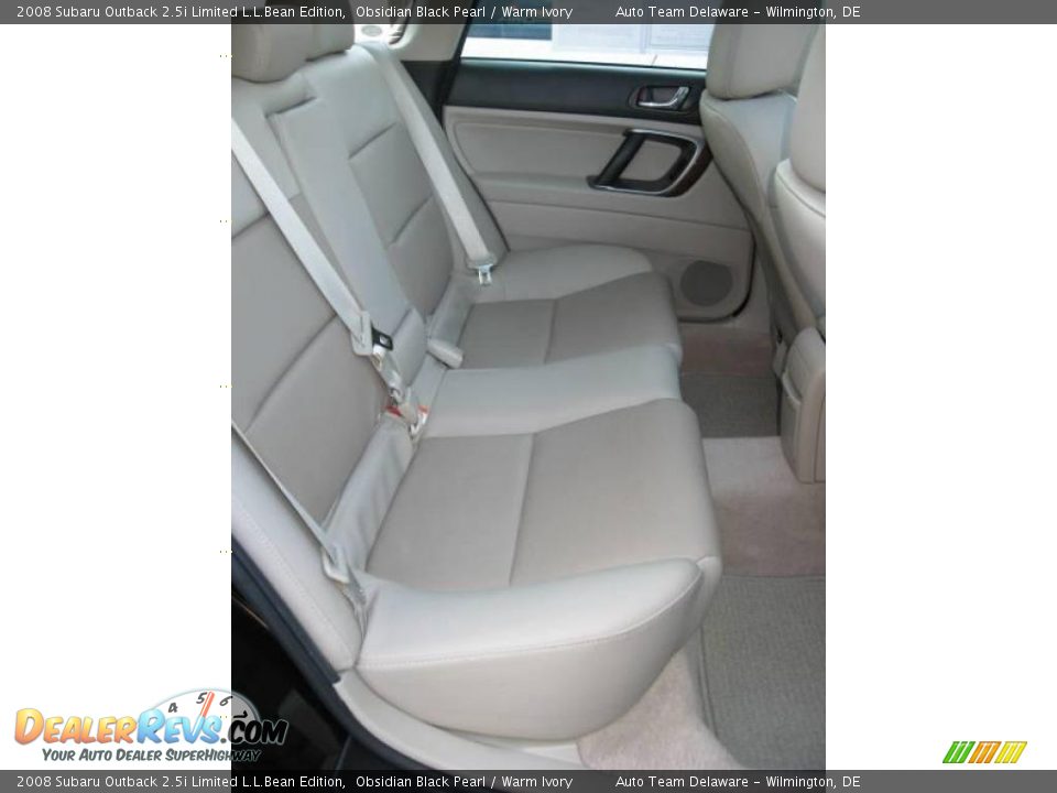 2008 Subaru Outback 2.5i Limited L.L.Bean Edition Obsidian Black Pearl / Warm Ivory Photo #32