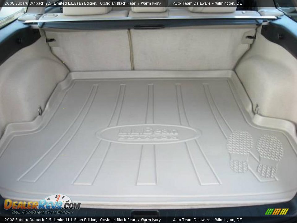 2008 Subaru Outback 2.5i Limited L.L.Bean Edition Obsidian Black Pearl / Warm Ivory Photo #33