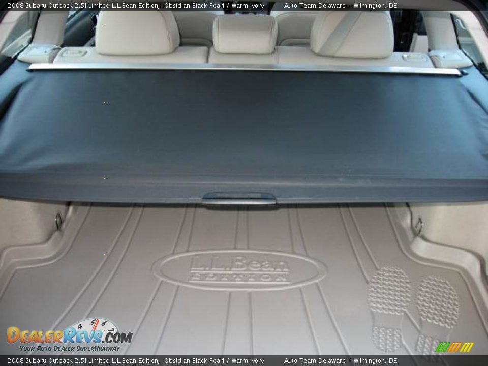 2008 Subaru Outback 2.5i Limited L.L.Bean Edition Obsidian Black Pearl / Warm Ivory Photo #34