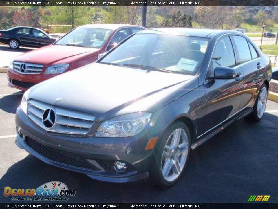 2010 Mercedes-Benz C 300 Sport Steel Grey Metallic / Grey/Black Photo #1