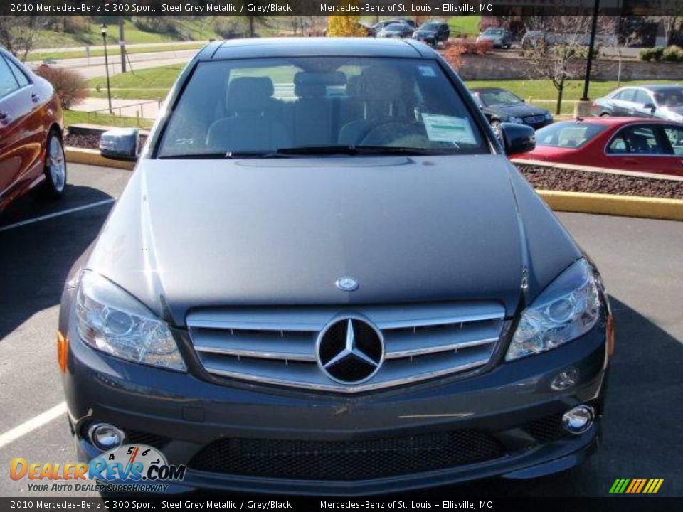 2010 Mercedes-Benz C 300 Sport Steel Grey Metallic / Grey/Black Photo #2
