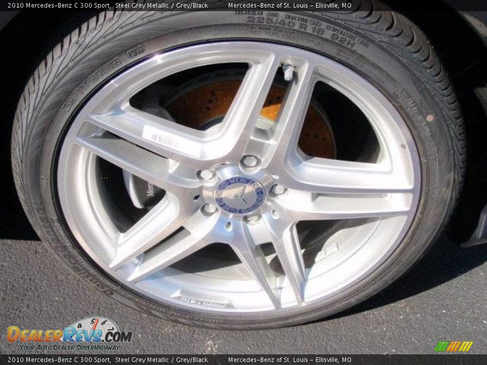2010 Mercedes-Benz C 300 Sport Steel Grey Metallic / Grey/Black Photo #4