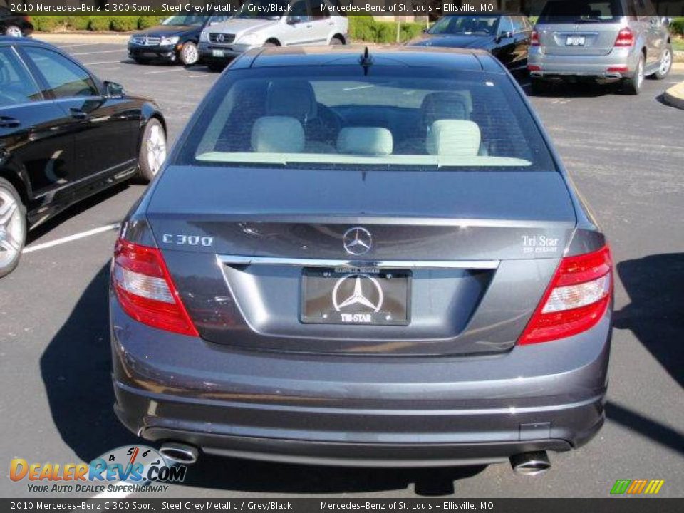 2010 Mercedes-Benz C 300 Sport Steel Grey Metallic / Grey/Black Photo #6