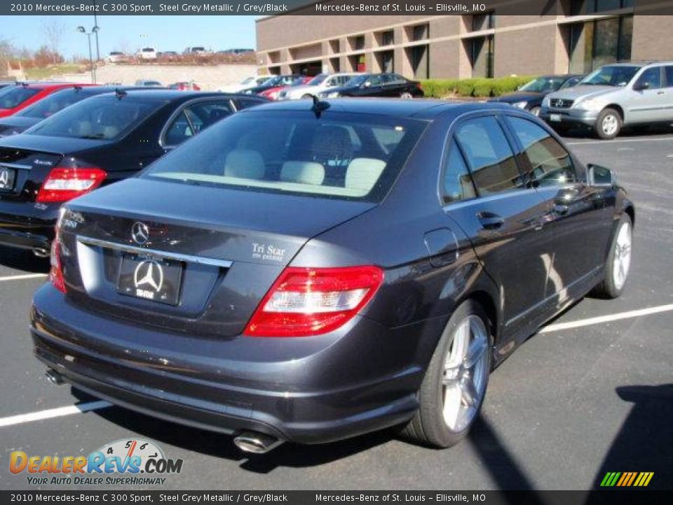 2010 Mercedes-Benz C 300 Sport Steel Grey Metallic / Grey/Black Photo #7