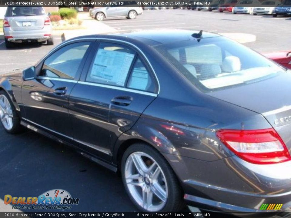 2010 Mercedes-Benz C 300 Sport Steel Grey Metallic / Grey/Black Photo #8