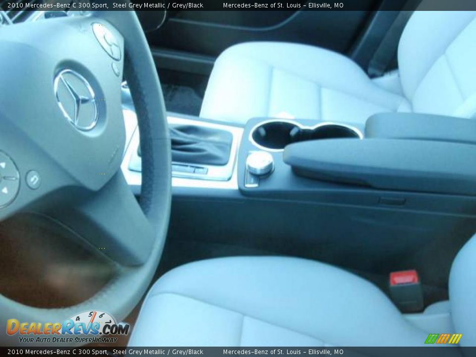 2010 Mercedes-Benz C 300 Sport Steel Grey Metallic / Grey/Black Photo #9